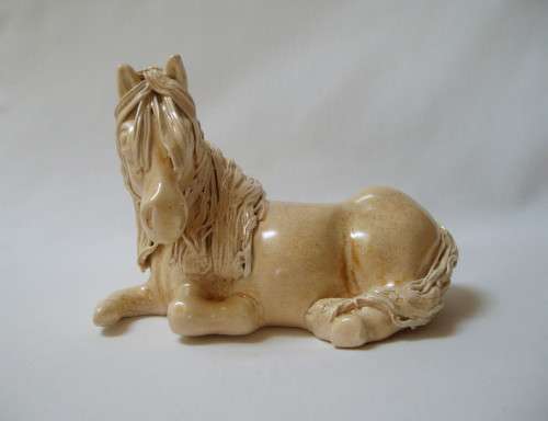VINTAGE CHEVAL CERAMICS SHETLAND PONY FIGURINE
