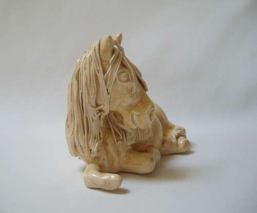 VINTAGE CHEVAL CERAMICS SHETLAND PONY FIGURINE