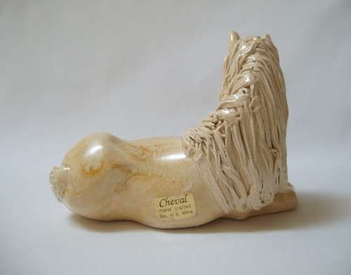 VINTAGE CHEVAL CERAMICS SHETLAND PONY FIGURINE