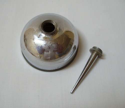 VINTAGE CHROME-PLATED MINIATURE OILCAN