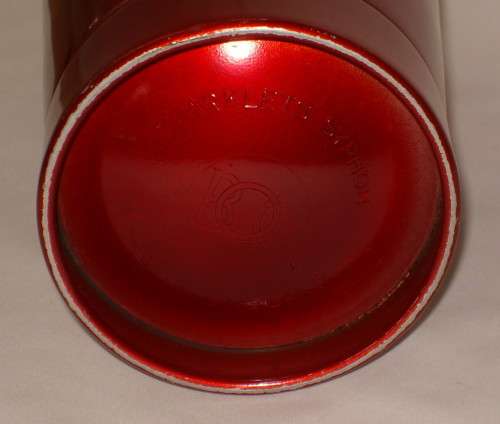 VINTAGE RETRO BOC SPARKLETS RED ANODISED ALUMINIUM SODA SYPHON c1970's