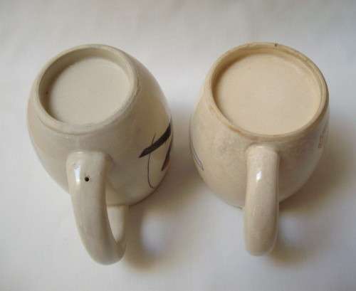 TWO VINTAGE KOREAN WAR SAAF FLYING CHEETAHS & USAF 18th FIGHTER-BOMBER WING BEER MUGS c1952