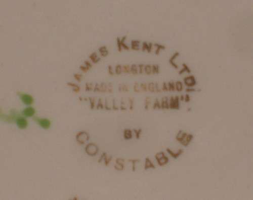 VINTAGE JAMES KENT 'VALLEY FARM by CONSTABLE' SWEET DISH
