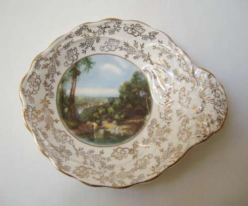 VINTAGE JAMES KENT 'CROSSING THE BROOK by TURNER' SWEET DISH