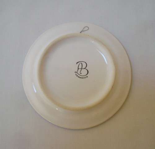 VINTAGE AB CERAMICS 'DELFT-STYLE WINDMILL' 9.5cm MINIATURE PLATE