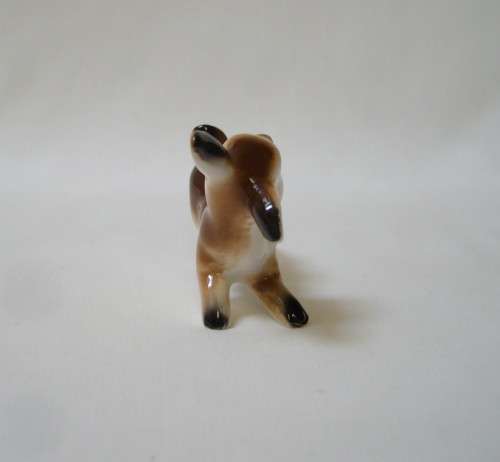 VINTAGE BONE CHINA MINIATURE RABBIT FIGURINE