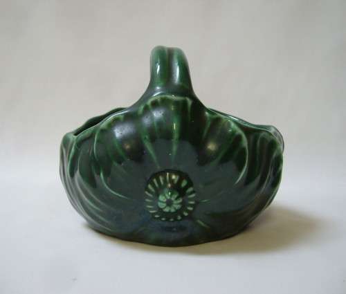 VINTAGE LUCIA WARE No: 2201 BASKET VASE c1940's