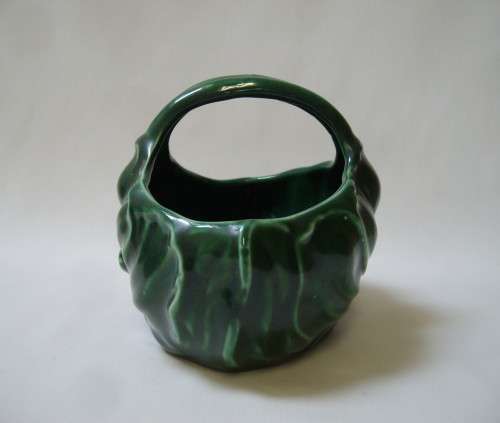 VINTAGE LUCIA WARE No: 2201 BASKET VASE c1940's
