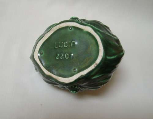 VINTAGE LUCIA WARE No: 2201 BASKET VASE c1940's