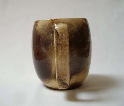 VINTAGE CRESCENT POTTERIES No: A37 KRUGER PARK SOUVENIR BEER MUG c1950's