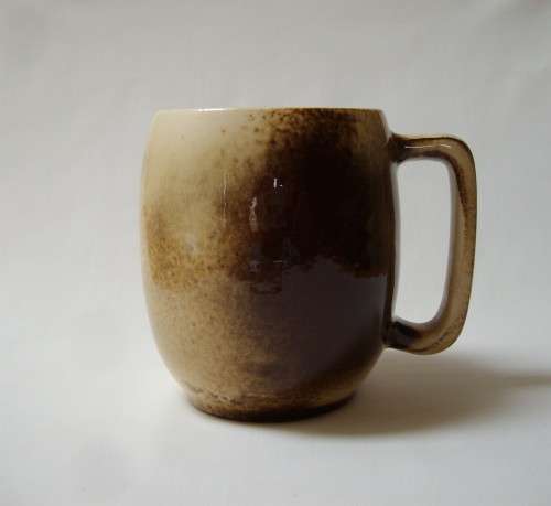 VINTAGE CRESCENT POTTERIES No: A37 KRUGER PARK SOUVENIR BEER MUG c1950's