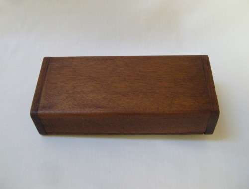 VINTAGE MERANTI & BRASS WARTHOG RECTANGULAR BOX