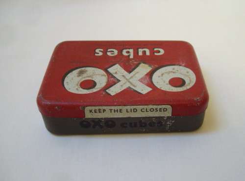 VINTAGE RHODESIAN OXO 12 CUBES TIN