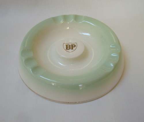 VINTAGE CONTINENTAL CHINA ASHTRAY ADVERTISING BP
