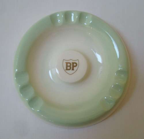VINTAGE CONTINENTAL CHINA ASHTRAY ADVERTISING BP