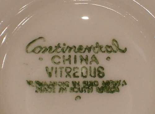 VINTAGE CONTINENTAL CHINA ASHTRAY ADVERTISING BP