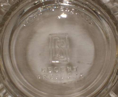 VINTAGE REGENT PRODUCTS GLASS POWDER BOWL & COVER