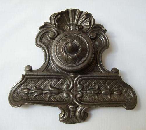 VICTORIAN BRONZED CAST IRON INKWELL