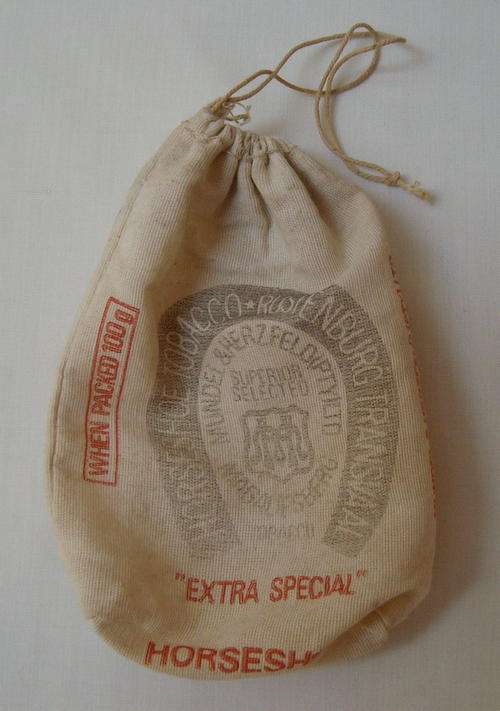 VINTAGE HORSESHOE MAGALIESBERG TOBACCO BAG c1970's
