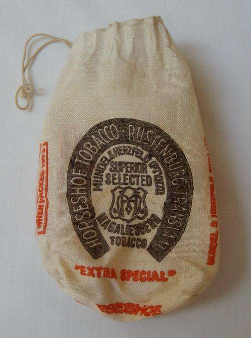 VINTAGE HORSESHOE MAGALIESBERG TOBACCO BAG c1970's