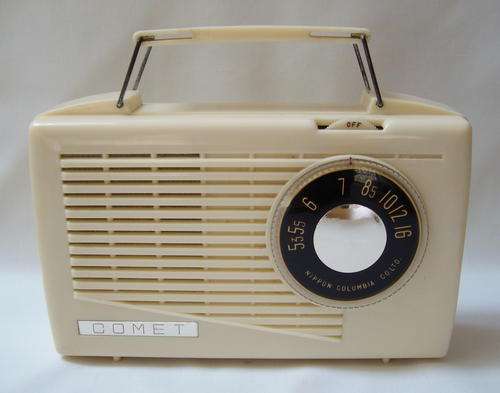 VINTAGE NIPPON COLUMBIA 'COMET' VALVE RADIO c1950's