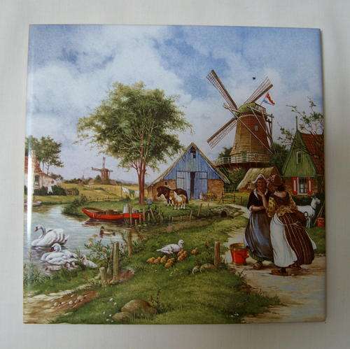 TER STEEGE COLOURED DELFT TILE