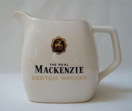 VINTAGE WADE PDM WATER JUG ADVERTISING 'THE REAL MACKENZIE SCOTCH WHISKY'