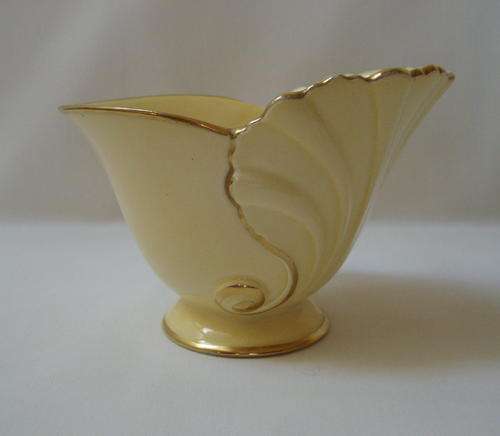 VINTAGE CARLTON WARE YELLOW ACANTHUS VASE