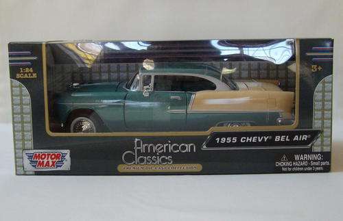MOTOR MAX AMERICAN CLASSICS ~ 1955 CHEVY BEL AIR 1:24