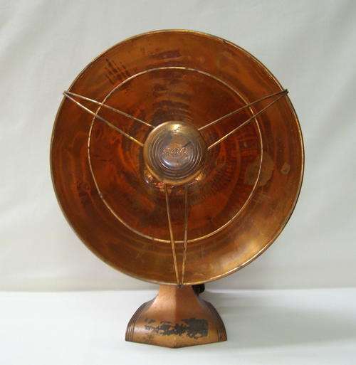 ART DECO GEC COPPER ELECTRIC HEATER c1930's