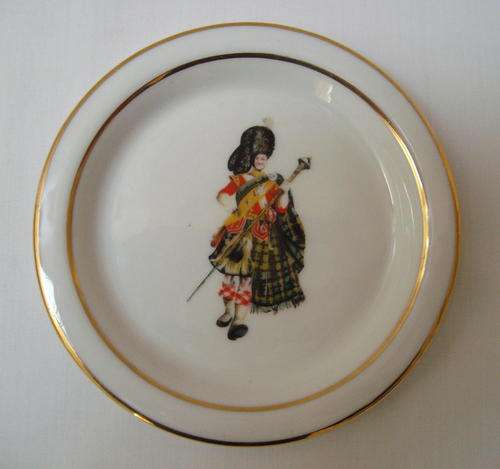 VINTAGE DEWAR'S WHITE LABEL HIGHLANDER SMALL PLATE (1 of 9 Available)