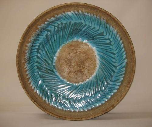RETRO 'CARSTENS' BUBBLED LAVA FRUIT BOWL c1960's