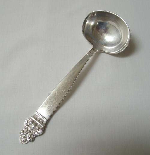 VINTAGE THORVALD MARTHINSEN VIDAR NORWEGIAN SILVER PLATED SAUCE LADLE c1967
