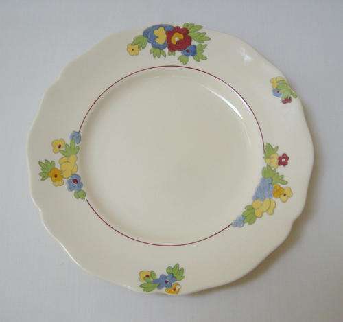 ART DECO ROYAL DOULTON 'MINDEN' 21.5cm LUNCHEON PLATE c1933 (1 of 2 available)