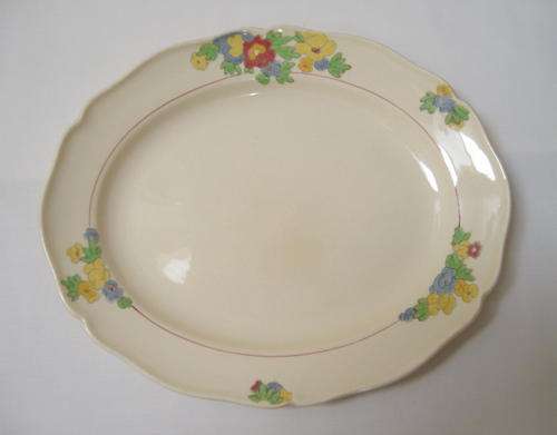 ART DECO ROYAL DOULTON 'MINDEN' 28cm MEAT PLATE c1933