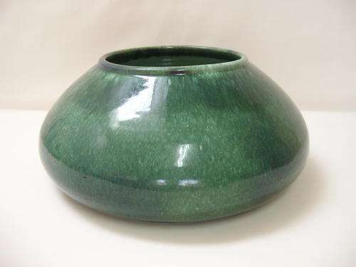 VINTAGE GLOBE POTTERY 27cm BOWL VASE c1950's