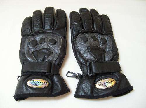 PERFECTO INTERNATIONAL LEATHER MOTORCYCLE RIDING GLOVES SIZE L