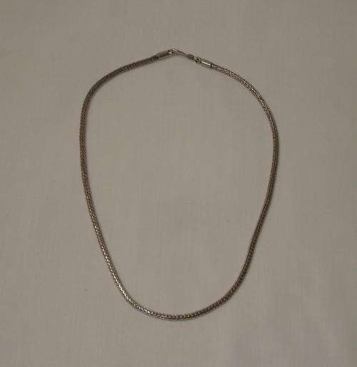 INDONESIAN STERLING SILVER SNAKE SKIN NECKLACE