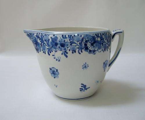 VINTAGE DE PORCELEYNE FLES DELFT BLUE MILK JUG c1960