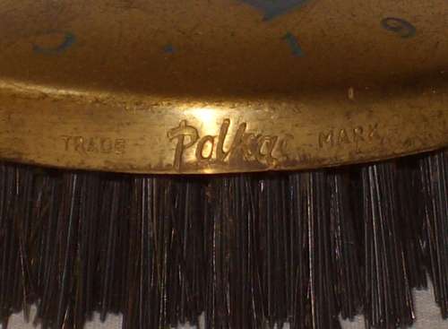 VINTAGE 'QUEEN ELIZABETH II CORONATION JUNE 2ND 1953' COMMEMORATIVE BRASS BRUSH