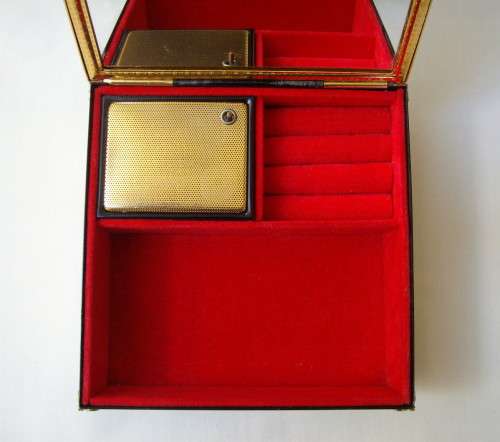 VINTAGE GINGA MADE IN JAPAN `SPANISH ROMANCE` MUSICAL JEWELLERY BOX c1960s