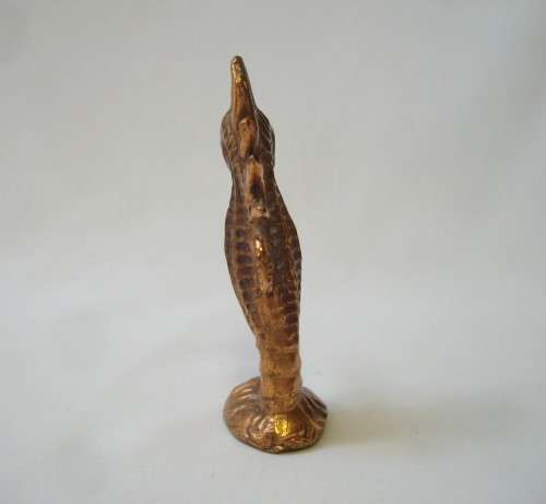 VINTAGE CAST COPPER 7.5cm MINIATURE SEAHORSE FIGURINE