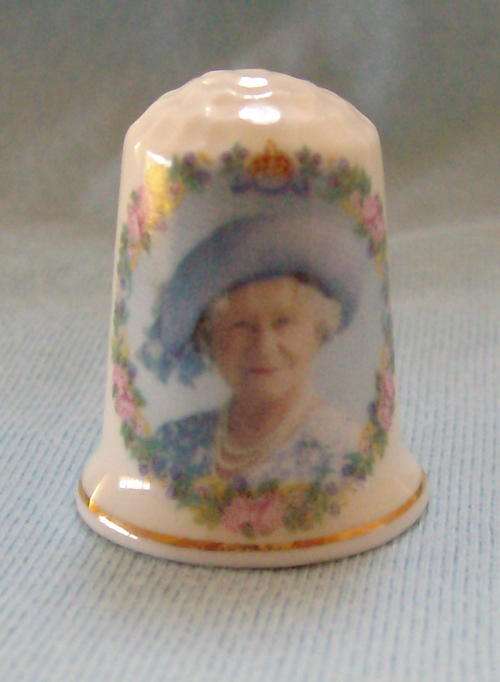 THIMBLE~100th BIRTHDAY OF THE QUEEN MOTHER