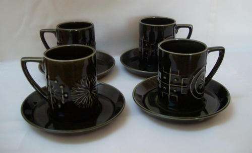 PORTMEIRION POTTERY "TOTEM" SET OF FOUR DUO'S c1963-75