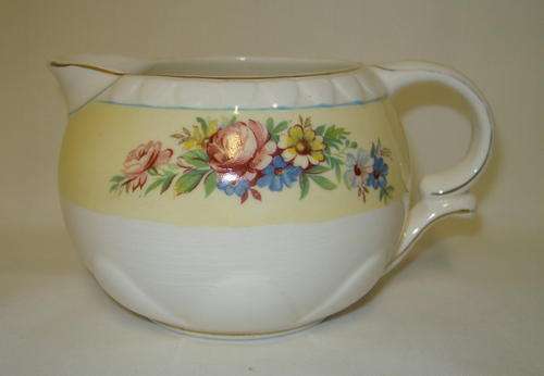 BARLOW LONGTON FLORAL CREAMER c1920-40