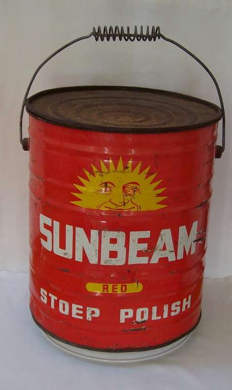 VINTAGE SUNBEAM STOEP POLISH TIN
