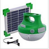 Solar lights with phone charger