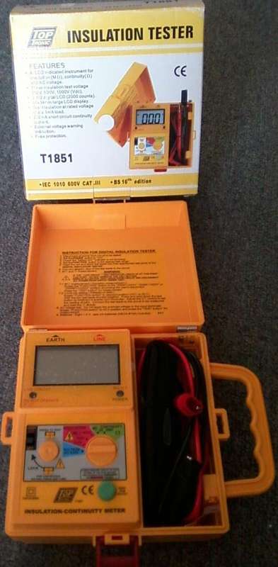 T1851 TopTronic Digital Insulation Tester-Buyer pays transport.