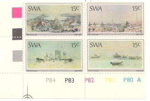 1975 Paintings By Otto Schroder - U.M Setenant Block Of 4 (CB11)