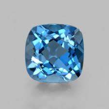 NATURAL BLUE TOPAZ - CUSHION 5 mm